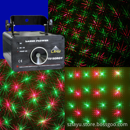 RGY Flower Laser Light for Disco Lighting (T9160RGY)
